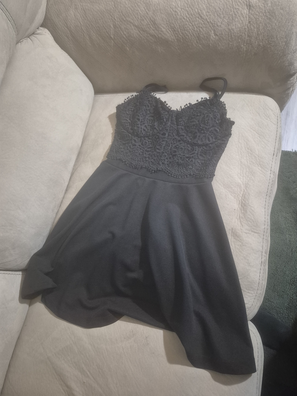 Rue21 Black Lace Bustier Chemise